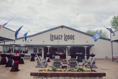 Tri-State’s Legacy Lodge features an outdoor seating area and fire pit.