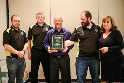 Contract Transport Services won the team award. (Image Courtesy of Wisconsin Motor Carriers Association)