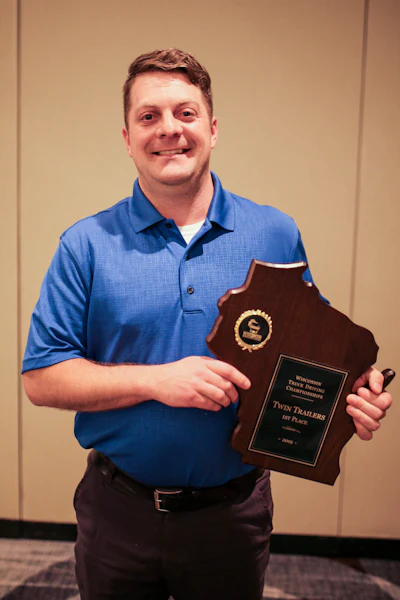 FedEx Freight driver George Meierstein won first place in Wisconsin's twins class. (Image Courtesy of Wisconsin Motor Carriers Association)