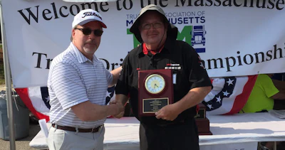 XPO Logistics driver Richard Sweeney was named grand champion. (Image Courtesy of Trucking Association of Massachusetts)