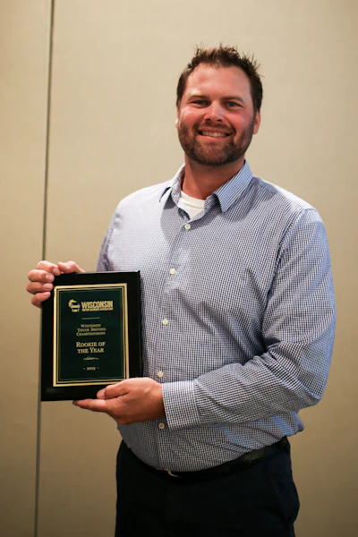 FedEx Freight driver Jeff Winter was named Rookie of the Year. (Image Courtesy of Wisconsin Motor Carriers Association)