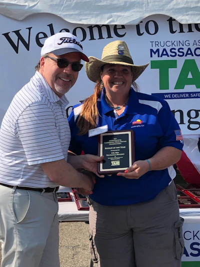 Frito-Lay driver Sarah Gudaitis was named Rookie of the Year. (Image Courtesy of Trucking Association of Massachusetts)