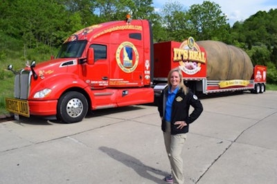 Idaho native Melissa Bradford is hauling the Big Idaho Potato.
