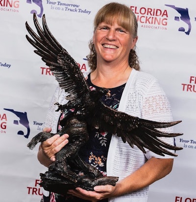FedEx driver Rebecca Nelson is Florida’s grand champion. (Image Courtesy of Florida Trucking Association)