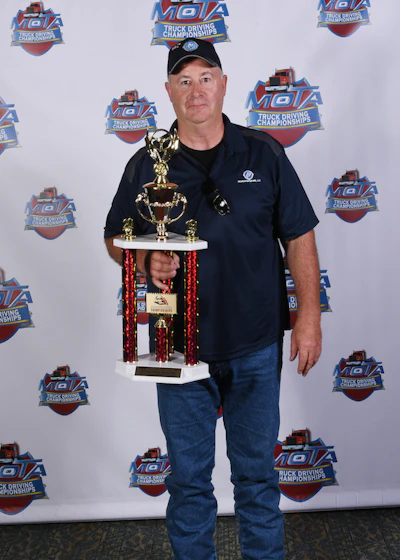 Leggett & Platt, Inc. driver David Pruitt won first place in Missouri's 5-axle class. (Image Courtesy of Missouri Trucking Association)