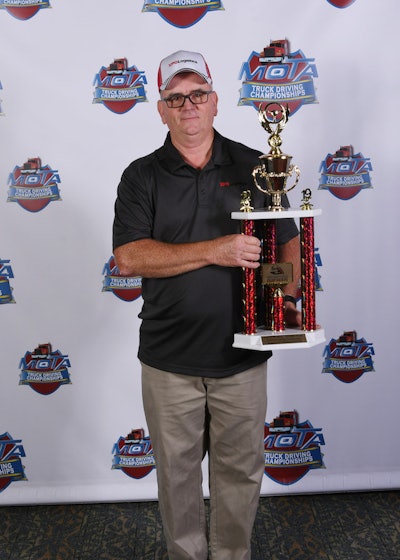 XPO Logistics driver Paul Tyler won first place in Missouri's straight truck class. (Image Courtesy of Missouri Trucking Association)