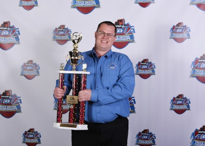 Hogan Transports driver Chris Morrison was named Missouri's grand champion. (Image Courtesy of Missouri Trucking Association)
