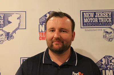 FedEx Ground driver Artur Lesniowski was named New Jersey’s grand champion. (Image Courtesy of New Jersey Motor Truck Association)