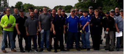 Twenty-nine drivers competed in this year’s Rhode Island Truck Driving Championship. (Image Courtesy of Rhode Island Trucking Association)