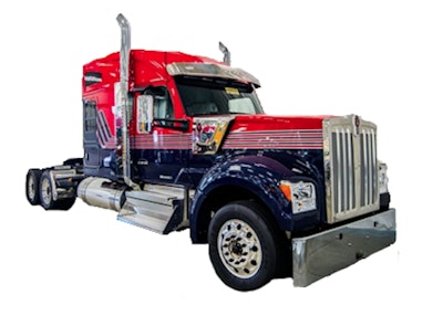 A 2020 Kenworth W900L with a Cummins X15 engine and 86-inch studio sleeper will be on display at GATS.