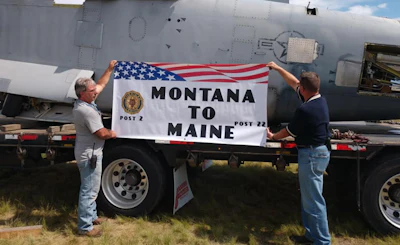 The sign explains Eric Dashiell’s driving for about two weeks recently. (Photo courtesy of Eric Dashiell)