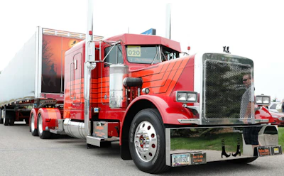 Theresa S. DeSantis captured Best of Show honors at the 37th Shell Rotella SuperRigs with her 1985 Peterbilt 359 EXHD with a 2016 East trailer.