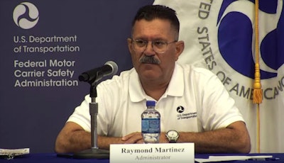 FMCSA Administrator Ray Martinez leaving the agency