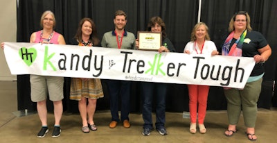 Finalist Kandy Qualls had a group of supporters at the awards event