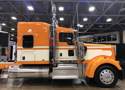 This newer model rig is on display at the GATS New Truck Pavilion.