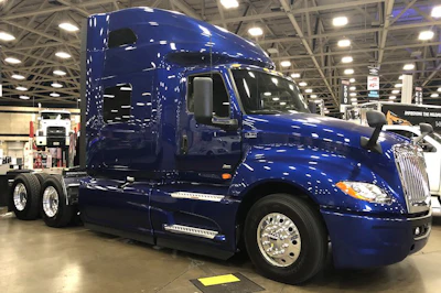 This newer model International is on display at the GATS New Truck Pavilion.
