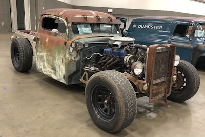 One of the rat rods on display at GATS