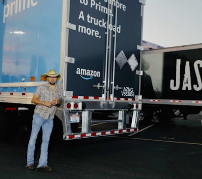 Country star Jason Aldean before his National Truck Driver Appreciation Week concert in Nashville. (Greyland for Amazon Music)