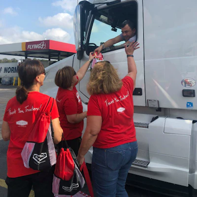 Drivers at several Pennsylvania travel stops received goodies from the RoadPro Family of Brands.