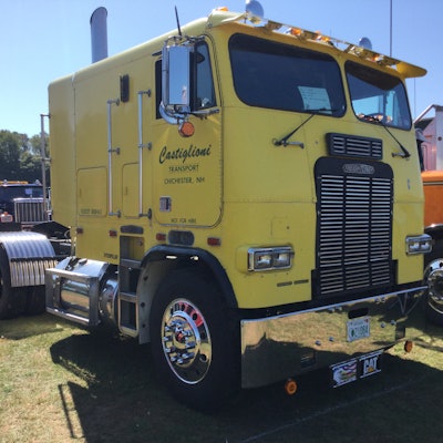 1985 Freightliner owned by Castiglioni Transport of Chichester, New Hampshire