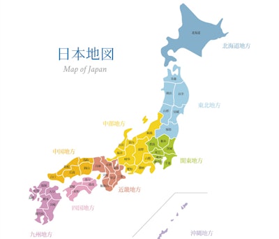 map of japan