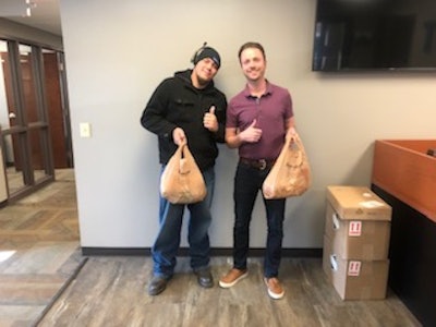 Austin McCracken, left, and Tyler Holland, right. (Image Courtesy of Great Plains Transport/Tyler Holland)