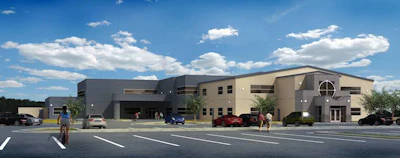 A digital rendering of Prime’s new Salt Lake City amenities building. (Image Courtesy of Prime Inc.)