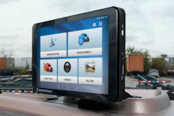 TND Tablet 85 on dash