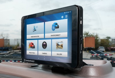 TND Tablet 85 on dash