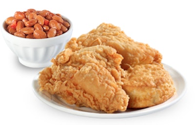Bojangles chicken dinner