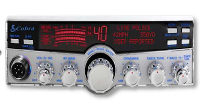 Cobra’s 29 LX MAX offers truckers a legal way to communicate safely and easily on their smartphones using a CB radio with enhanced smartphone features. The 29 LX MAX syncs your smartphone calls with the CB radio. Available online for $199.95.