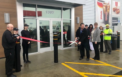 Grand opening ceremony at the new Pilot Travel Center in Ellensburg, Washington.