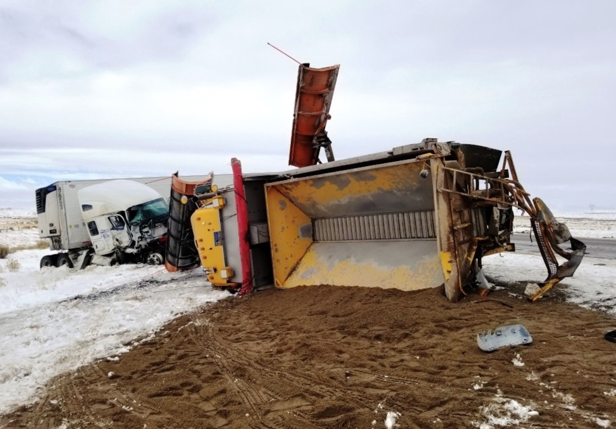 Tractortrailer, snowplow collide on I80 in Wyoming Truckers News