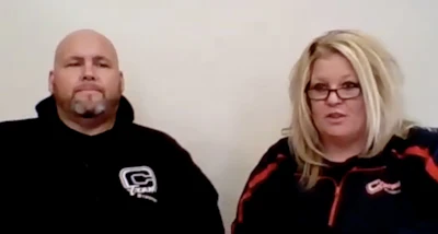Stephanie Long and her brother Joel Fiebig, owners of Countryside Transportation in Michigan
