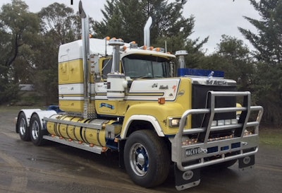 1980s Mack RW Superliner owned by Peter Clapton of Castlemaine, Victoria, Australia