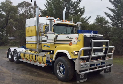 1980s Mack RW Superliner owned by Peter Clapton of Castlemaine, Victoria, Australia