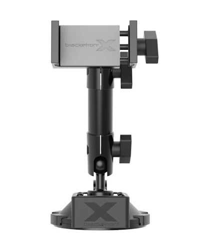 Brackerton’s HD Phone Dock PRO dash/window metal clamp mount