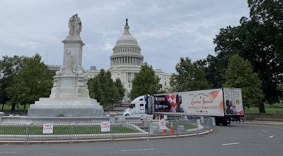Louisa Swain convoy departs Washington, D.C. (ATA Photo)