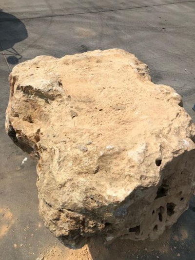 One of the boulders that contained narcotics (CBP photo)