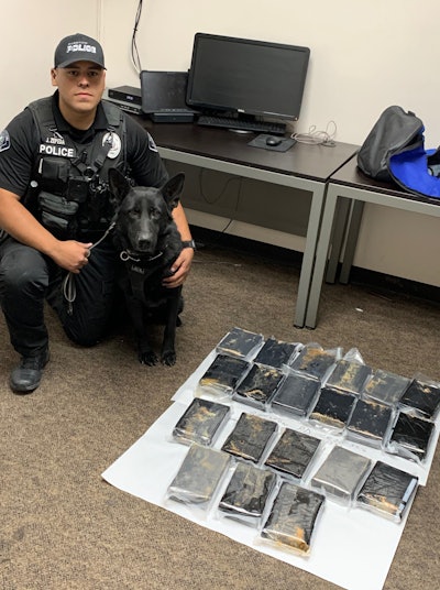 Barstow Police Department K-9 Officer Juan Zepeda and Canine Officer Logan