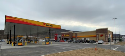 New Love's located on Interstate 86 in Bath, New York