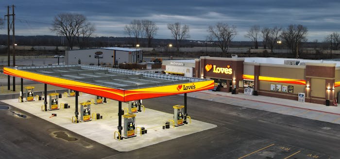 New Love's in Kansas City, Missouri is located off Highway 210, and has115 truck parking spaces