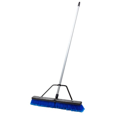 Helpmate push broom to sweep out your trailer