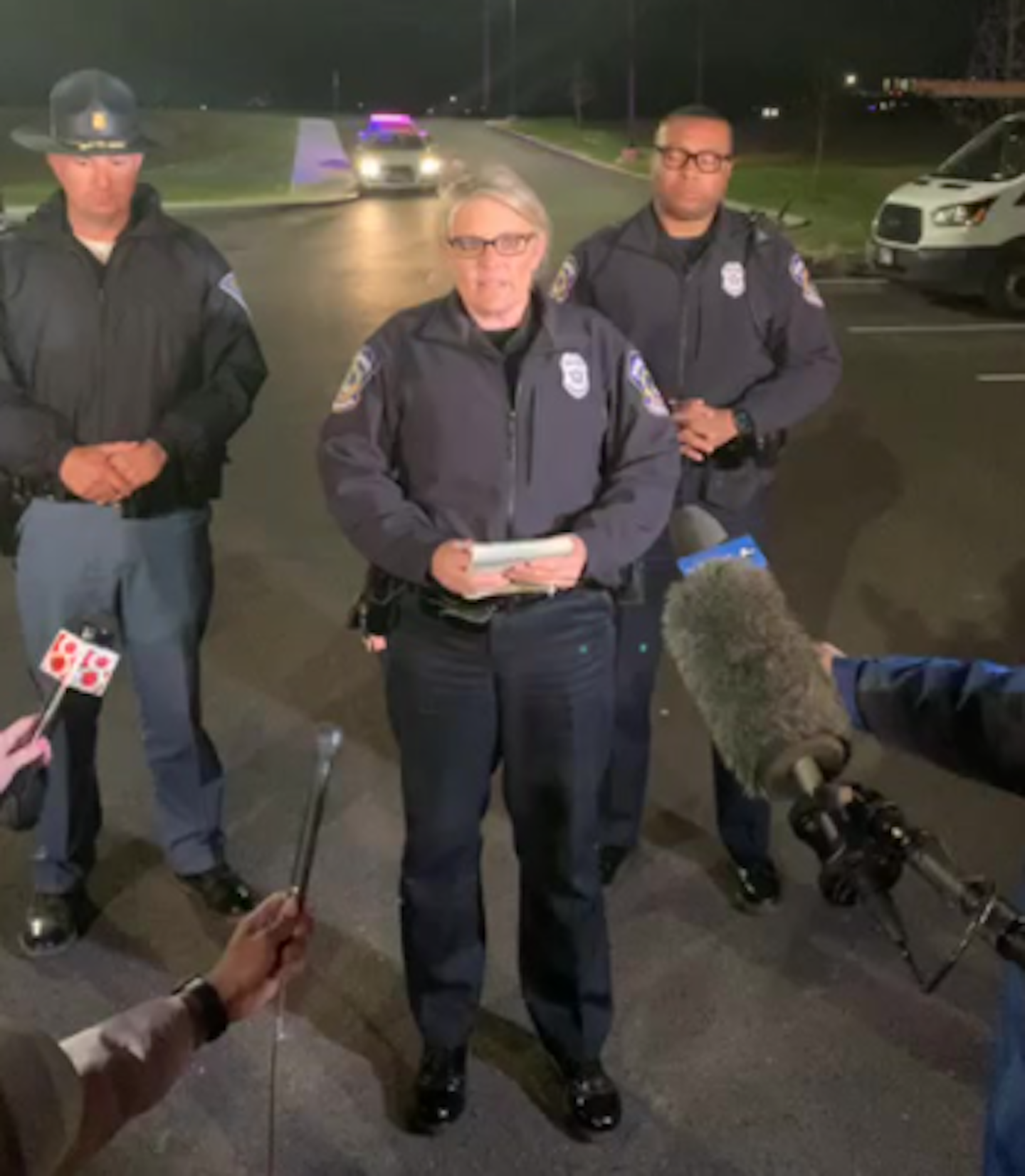 Indianapolis Metropolitan Police briefing early Friday morning.