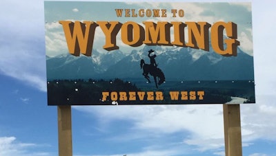 Wyoming Welcome Sign