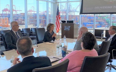 FMCSA Deputy Administrator Meera Joshi meets with port and transportation leaders from New York and New Jersey to discuss supply chain disruptions.