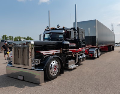 Driver Kiegan Nelson and truck owner Vinnie Diorio of Richfield, Wisconsin captured Best of Show honors with their 2020 Peterbilt 389