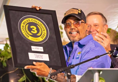 J.B. Hunt honored 116 drivers who had logged 1 million miles or more of safe driving.