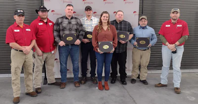 Jeffery Morris, NTTS Instructor, Zachary Aucter, NTTS Instructor, Kyle R. Bellinger of Carthage, Austin P. Bauer of Constableville, Martha J. Sullivan of Croghan, Justin R. Hall of Carthage, Peter A. Davoy of Croghan, and Timothy Toppin, NTTS Instructor