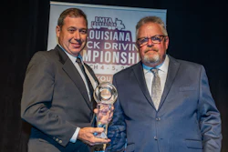 The competition's Grand Champion (overall highest score) was Eric Courville, who drives for FedEx Freight.